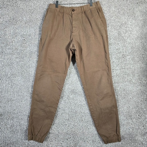 Bear‎ Bottom Men Tapered Jogger Pants LT Brown Lounge Casual Minimal Travel READ - Picture 1 of 13